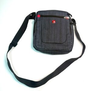 Swiss Gear Grey/Blue/Black Crossbody Bag